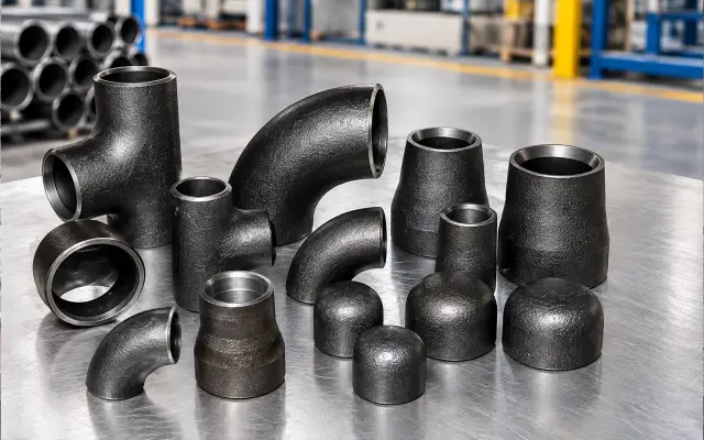 ASTM A420 WPL6 low temperature carbon steel tees and reducers with bevel ends